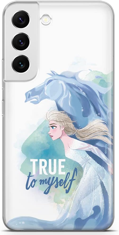 ERT GROUP Mobile Phone Case for Samsung S22 Original and Officially Licensed Disney Pattern ELSA 015 Perfectly Adapted to The Shape of The Mobile Phone, TPU Case