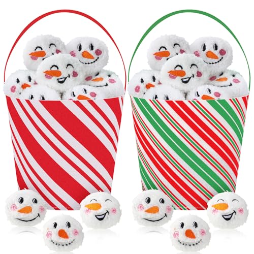 Sadnyy 48 Pack Christmas Snowball Toy Sets for Fight Indoor