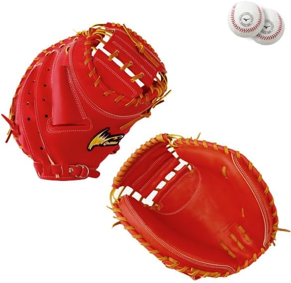 SurePlay 内野手用硬式野球グローブ オレンジ スポーツ用品 野球 内