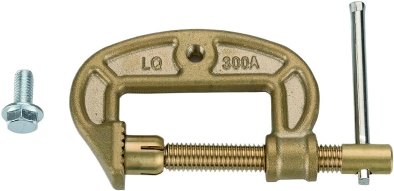 1pcs 300A Welding Electrode Holder High Power Brass Grounding Work Clamp Replacement Ground Earth Clamp for Argon Arc Welding Machine