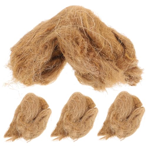 BESPORTBLE 4 Pack Jute Fire Starter Rope Natural Outdoor Tool for Camping and Emergency Preparedness