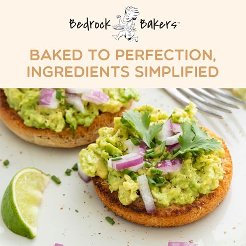 Bedrock Bakers English Muffins Original - Allergen-Friendly, Gluten-Free, Grain-Free, Nut-Free, Vegan, Paleo, Kosher - 4 Count Bag, 11.6 Ounce (Pack of 2)