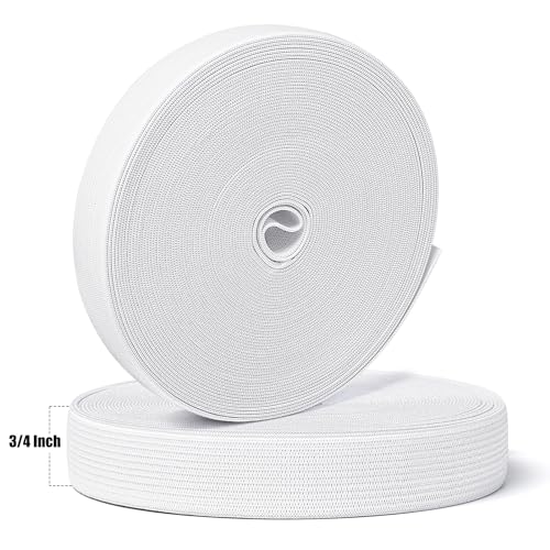 image for Airisoer Elastic Band for Sewing, 3/4 Inch x 12 Yard High Elasticity S