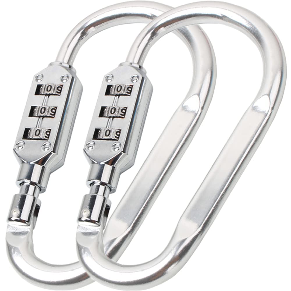 URbazaar2 Pcs Luggage Lock,3 Digit Combination Steel Padlocks,Combination Lock Password Travel Lock,Travel Lock for Suitcases & Baggage,Outdoor Safety Waterproof Padlock (G)