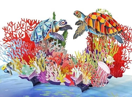 CUTPOPUP Schildkröten Karte - Geburtstagskarten für Männer, Karte Vatertag, Geburtstagskarte Mann, Geburtstags-Pop-Up-Karte, 3D-Grußkarte (Turtle Card) US8-SD194DE CUTPOPUP Schildkröten Karte - Geburtstagskarten für Männer, Karte Vatertag, Geburtstagskarte Mann, Geburtstags-Pop-Up-Karte, 3D-Grußkarte (Turtle Card) US8-SD194DE