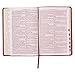 KJV Holy Bible, Thinline Large Print, Tan Faux Leather w/Thumb Index and Ribbon Marker, Red Letter, King James Version