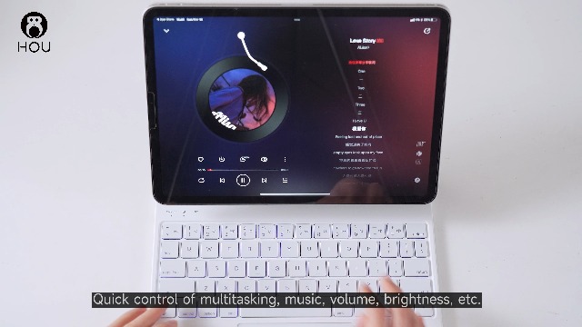 HOU for iPad 10th/11th（A16） Generation Case with Keyboard, Magic