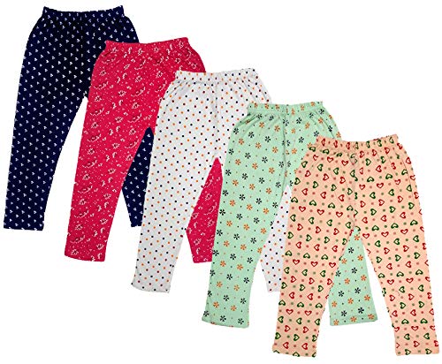 Image of IndiWeaves Girl's Regular Fit Cotton Capri (71800-148143145146149-IW-N-P5-34 Peach, Green, White, Magenta, Navy Blue 14 Years-16 Years)