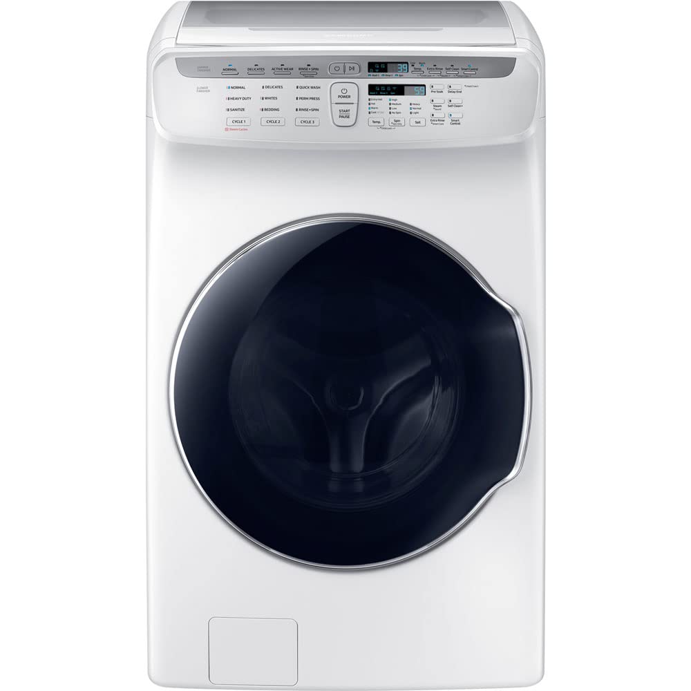 Samsung WV55M9600AW 5.5 Cu. Ft. White FlexWash Steam Washer WV55M9600AW/A5