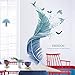 Graz Design - Adhesivo decorativo para pared (72 x 124 cm), diseño de plumas