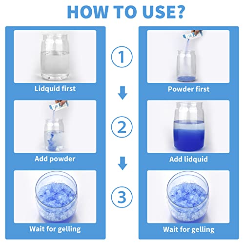 Poesie Liquid Waste Gel for Portable Toilet 25 Packets Porta Potty Degradable Absorbent Gel Eco Friendly Poo Urine Powder for Outdoor Recreation Camping Toilet Emergency Toilet Treatment Chemicals