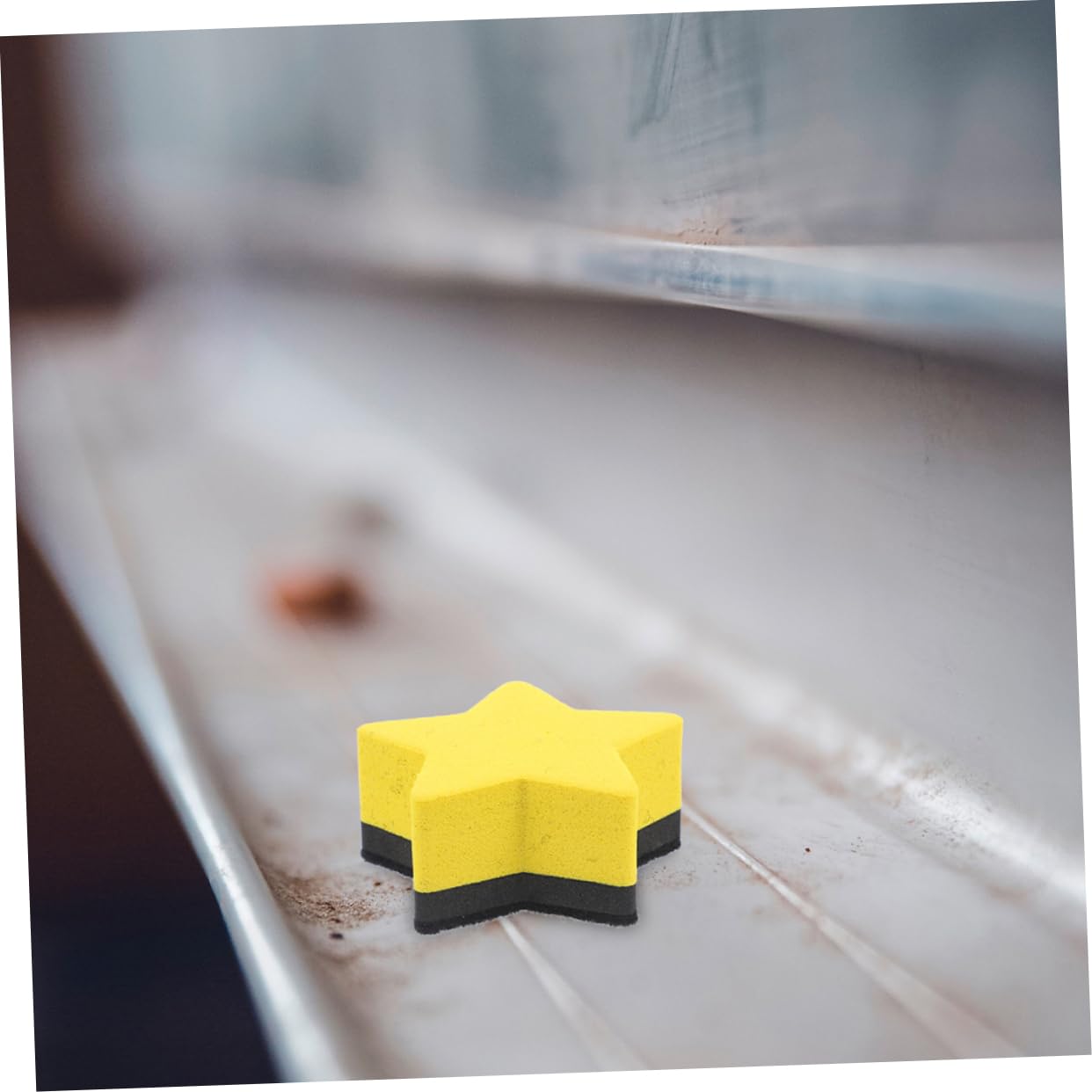 HOMSFOU 5 Sätze Pentagramm-radiergummi Büro-trockenlöscher Party Gummi-radiergummis Studenten Wiederverwendbare Filzradierer Eva Radiergummis Filzstoff Yellow 15 Stücke * 5