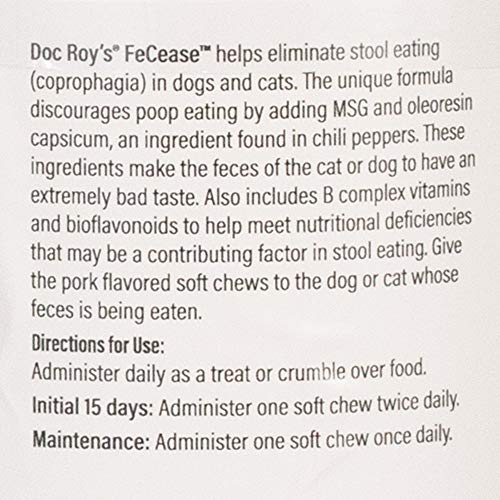 Revival-Animal-Health-Doc-Roys-FeCease-Stool-Eating-Deterrent-for-Dogs-Cats-60ct-Soft-Chews