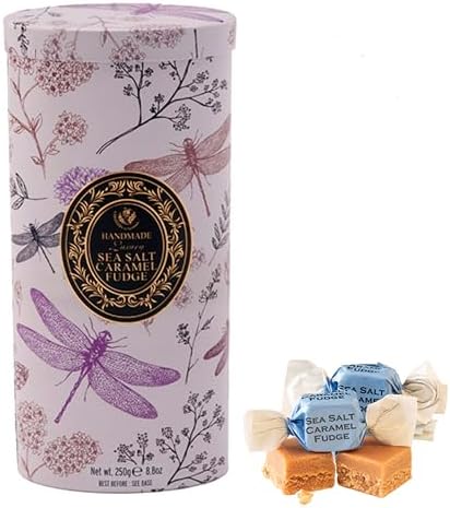 Gardiners of Scotland Dragonfly Sea Salt Caramel Fudge 8oz (Pack of 1)