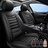 WQCXYHW 2PCs Front Seat Covers for Lexus GS 350 2007-2020,Leather Car Seat Cover Seat Protectors Fit Lexus GS350,Waterproof Breathable Auto Seat Covers,Interior Cover Seat Cushions(Black)