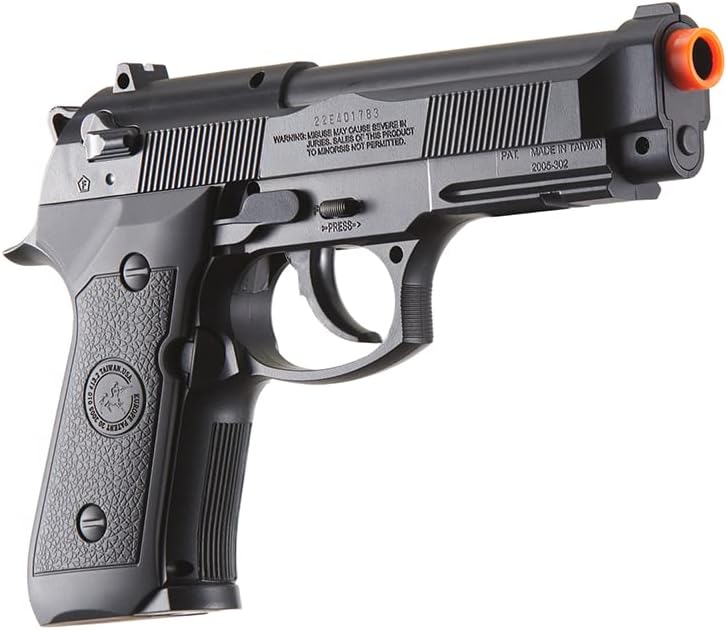 302 Non Blowback M9 Airsoft Co2 Gas Blowback Airsoft Pistol (Color: Black)-WinGun