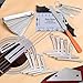 Aiofaervy Guitar Luthier Tool Set,Including Fret Crowning File,Guitar Radius Gauge,String Action Ruler Gauge,Blades Feeler Gauge,Needle File,Fingerboard Guards for Guitar and Bass Setup
