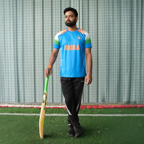 Image of YOURJERSEY Indian ODI Cricket Jersey 2024-25 | Personalized with Name & Number | Blue Team India Jersey for Kids, Men & Women | Sizes 2Y Kid to 4XL
