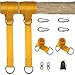 Produktbild WATSABRO Baum Hängende Schaukel Befestigung Hochwertiges Polyesterfaserband mit 4 Karabinerhaken und 2 Drehschnallen für Baumschaukel-Hängematte
