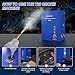 MR CARTOOL T80 Automotive Smoke Machine Leak Detector, EVAP Vacuum Smoke Tester Machine with Liquid Level Gauge, Built-in Air Pump Smoke Detector for All DC 12V Vehicles
