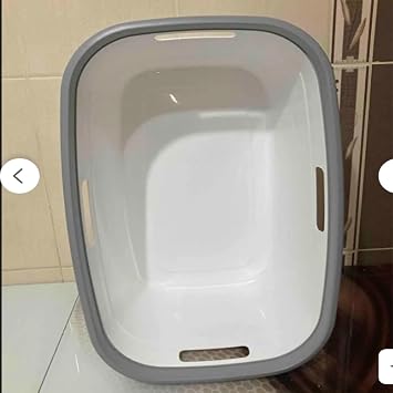 Dört Taraftan Tutulabilen Çamaşır Sepeti - 20 Litre Çamaşır Selesi - Kirli Çamaşır Sepeti - PP+