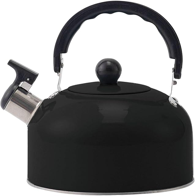Whistling Kettle 3 L Stainless Steel Whistling Kettle For Gase Stove Traditional Stove-Top Kettle With Whistle Stove Top Kettle Camping Whistling Kettle Teapot Coffee Pot Perfect For Indoor Or Outdoor