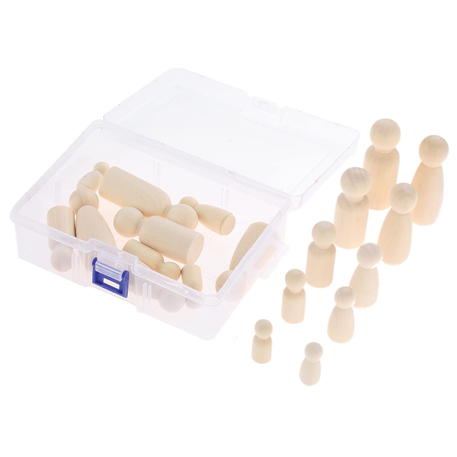 20pcs figurines en bois pour loisirs créatifs enfants et ornements de mariage