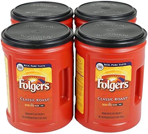 Folgers Ground Coffee 48 oz, 4 Cans