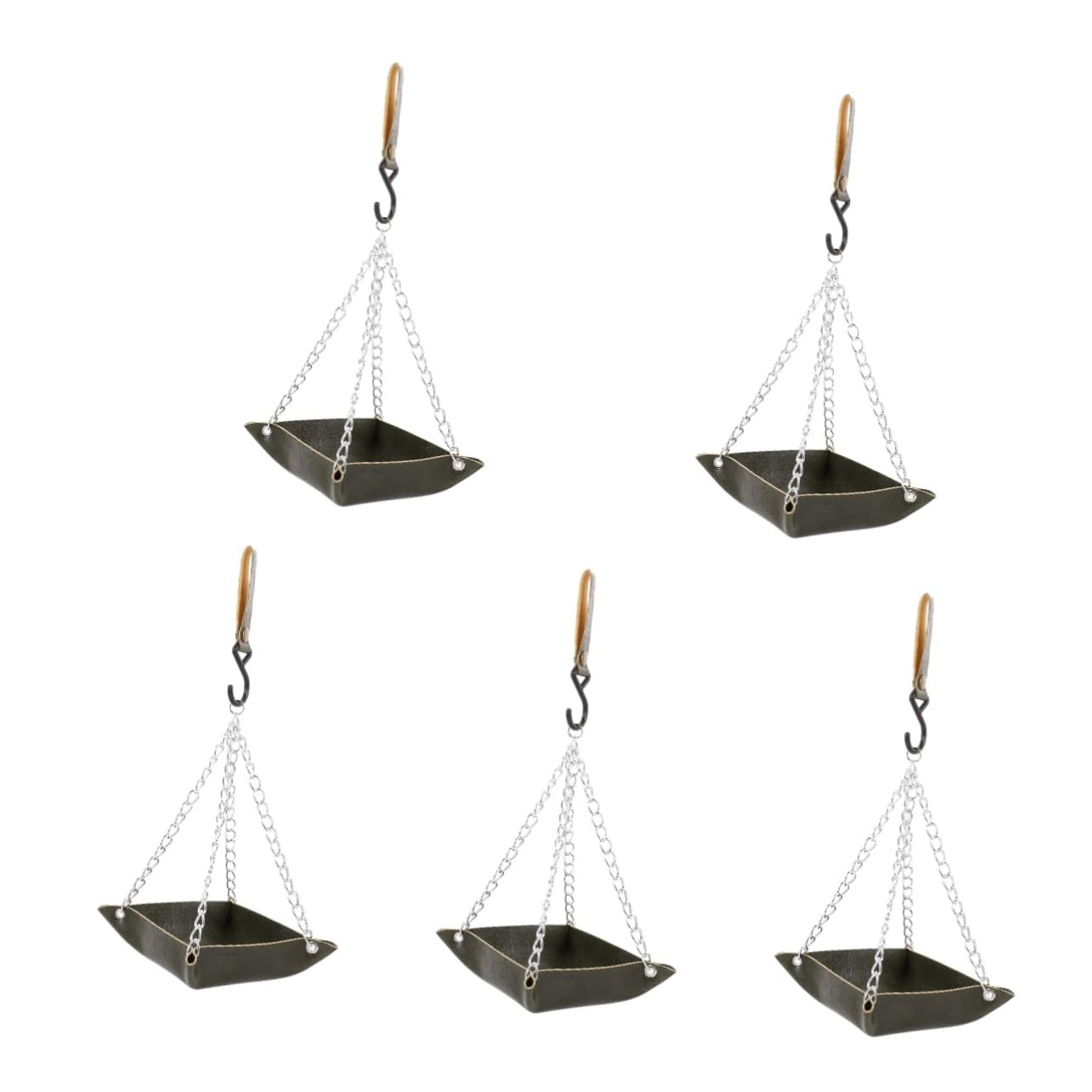 5 comederos para colibríes, comederos para pájaros, Bandeja de Comida, Jaula para pájaros, bandejas de alimentación para pájaros, Comida para pájaros, alimentador de Agua para colibríes, Accesorio pa