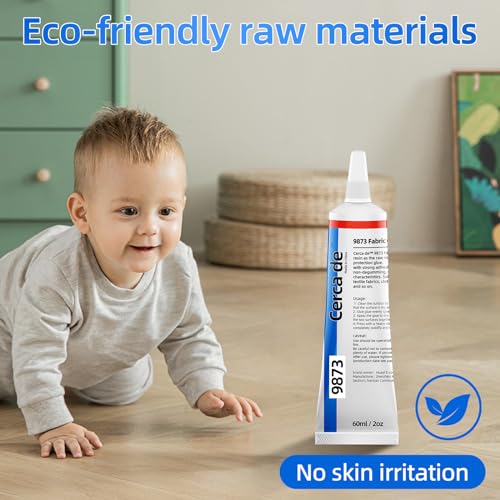 Fabric Glue,Mighty mend Liquid Stitch Fabric Adhesive,Permanent,Clear,Strong, Waterproof for Repair and Patches, Clothes, Clothing Bonding 2oz。 - Image 5