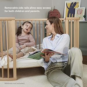 Stokke sleepi bed natural oval crib suitable for ages 0 5 years old adjustable stylish flexible sturdy beech wood frame  urban country home decor