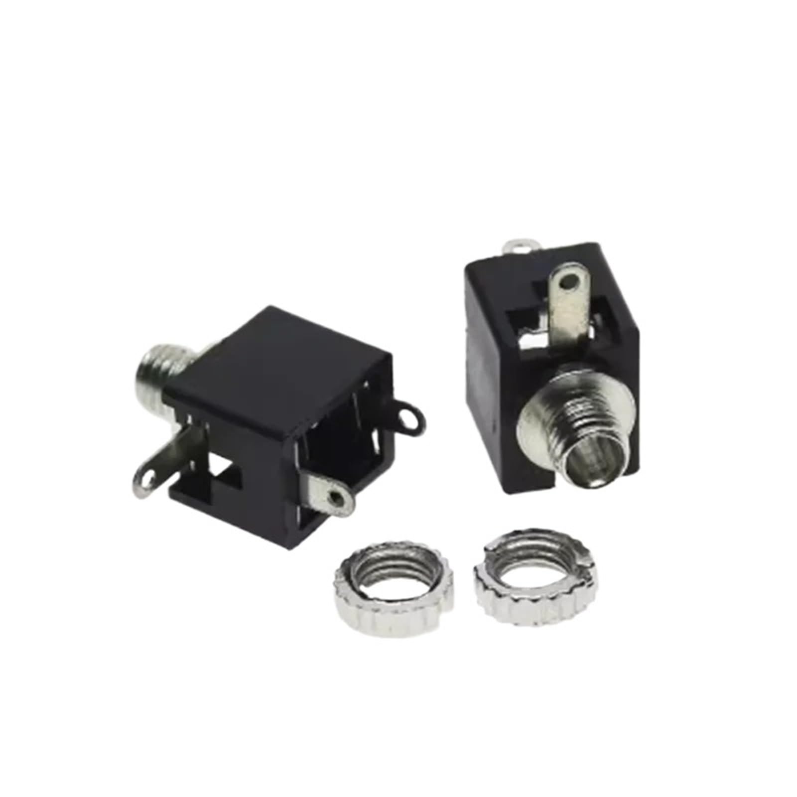 Conector de Audio Hembra PJ201M PJ-201M de 2,5 mm, 3 Pines, Conector Dip for Auriculares, Canal Mono, 100 Unidades