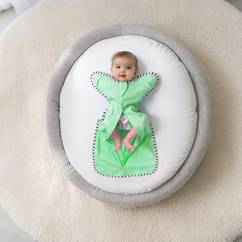 Image of Transition Swaddle, 2 Pack 100% Cotton Baby Sleep Sack | 2-Way Zipper Infant Arm Up Swaddle for Newborn Baby Boy Girl