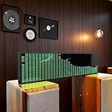 Qiase Music Rhythm Spectrum Display, Professional Dynamic LED Spectrum Analyzer - Featuring 36 Display Styles, 16 Colors, 4 Frequency Ranges, and 3.5mm Audio Input