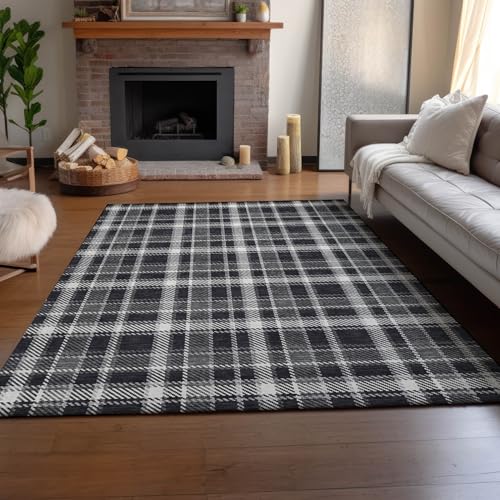 Tapete Lavable Addison Rugs Mayfield 10'x14' Negro miniatura 5
