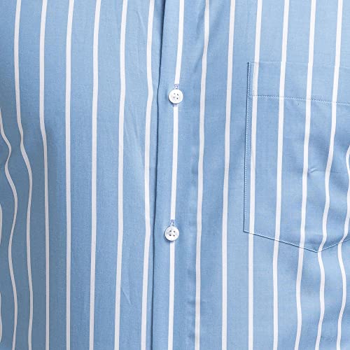 Image of Park Avenue Men's Pure Cotton Stripe Pattern Slim Fit Ainsley Collar Full Sleeve Formal Shirt