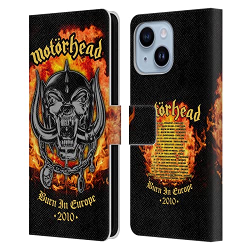 Étui cuir Motorhead iPhone 14 Plus protège votre écran et cartes des chutes