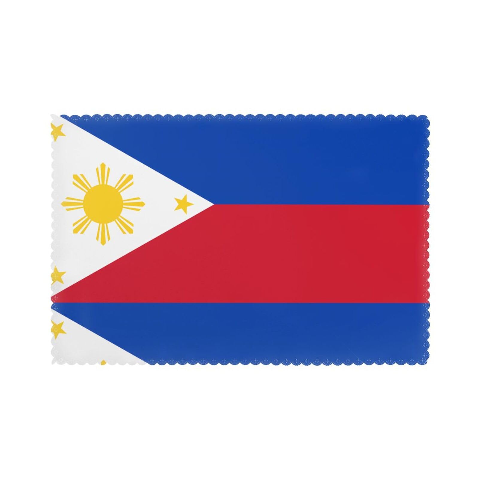 HJFCZH Philippine flag Prints Placemats Set of 6 12x18in – A Great Housewarming Gift for a Warm & Stylish Home