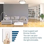 OOWOLF 2-Pack 36W 13inch LED Flush Mount Ceiling Light Fixture Dimmable Brushed Nickel, Easy to Install LED Ceiling Lamp Fixture Without Flicker, Super Bright 3600LM 5000K Daylight White - Image 4