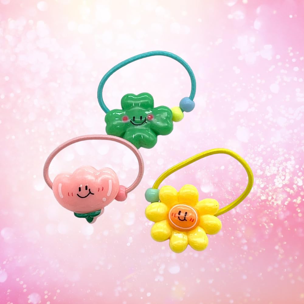 ヘアゴムベビーヘアクリップニコちゃんひまわり1〜2