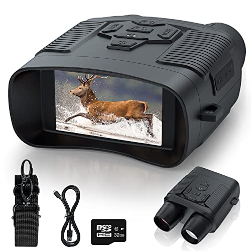 Binoculares Profey visión nocturna 4K HD 3'' pantalla recargable miniatura 1