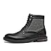 DECARSDZ Men's Fashion Lace-up Dress Casual Chukka Boots for Men Zipper Boot