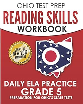 Paperback OHIO TEST PREP Reading Skills Workbook Daily ELA Practice Grade 5: Practice for Ohio's State Tests for English Language Arts Book
