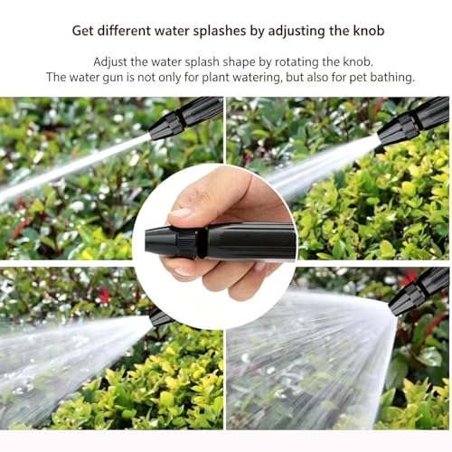 High-Pressure Water Gun Nozzle Set - Home High-Pressure Car Wash Water Gun with Quick Connect Adapters for Garden, Lawn, and Auto Cleaning