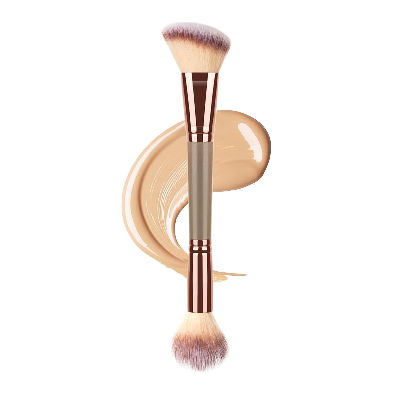 Pennello per correttore Setole Morbide e Fitte per il Viso | Fondotinta Contour e Blending per Bronzer, Blush, Illuminante, Fusione, Uso Quotidiano e Viaggio