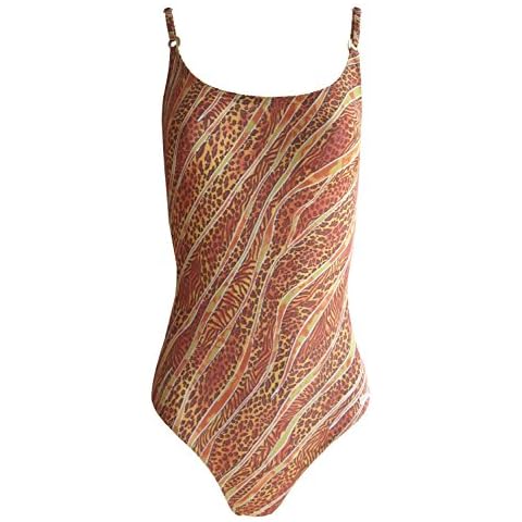Maillot une pièce Solar Marron 42 Cover