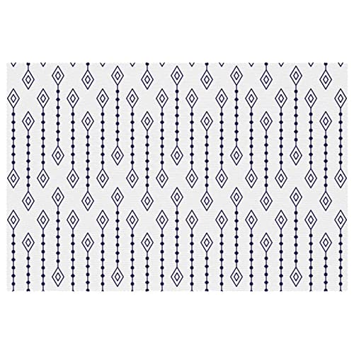 Sets de table rétro bohème 30,5 x 45,7 cm finitions premium