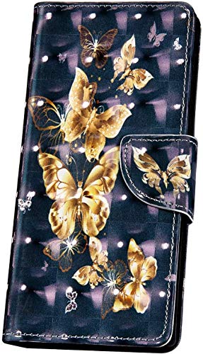 JAWSEU Compatibile con Huawei Y5 2018 Custodia Pelle Portafoglio Cover Libro PU Leather Flip Wallet Case Antiurto 3D Moda Colorato Modello Supporto Magnetica Protettiva Cover,#10