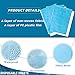 Tatuo 50 Pieces 31 x 70 Inches Disposable Bed Sheets Bed Cover Massage Table Sheet Non-woven Fabric for Spa, Lash, Beauty Salon, Waxing, Hotels(Blue)