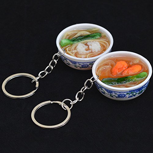 Hacoly Cibo Cinese Riso Portachiavi Auto/Moto Key